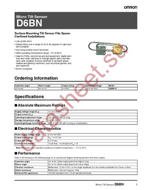 D6BN-1(P) datasheet  